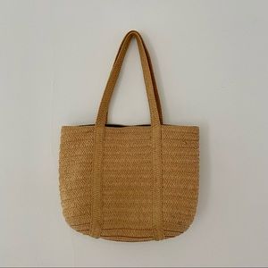 DRAPER JAMES Natural Straw Tote Bag